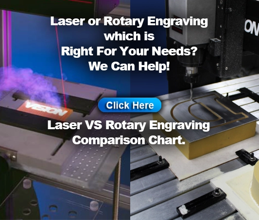 Laser Engraving vs Rotary Engraving Comparison Chart.