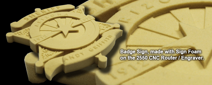 3D Engraved Badge Sign