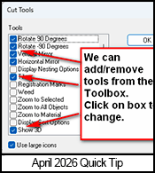 Engraving and Routing Quick-tip April 2026.