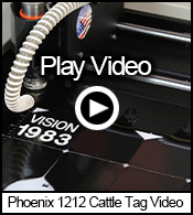 Phoenix 1212 Cattle Tag Engraving Video.