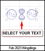 Quick Tip using wingdings in Vision Engraving Software.