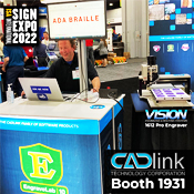 1612 Pro In CADlink Booth at the ISA 2022.