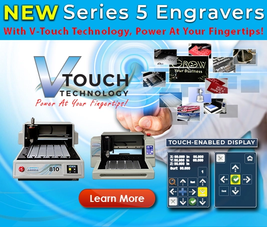 NEW Series 5 Small Engraving Machine with V-Touch Engraving Technology