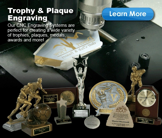 Trophy and plaque you can make with a Vision Engraving Machine or CNC Routing Machine
