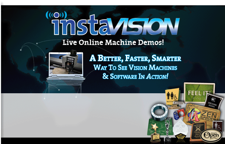 Live Online Engraving and CNC Routing Machine Demo - InstaVision