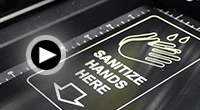 click to play Sanitize Hands Here Sign video