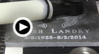 click to play memorial slate engraving video