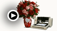 click to play Valentines Day Flower Tag Engraving with the Express Small Engraver video