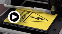 click to play electrical high voltage danger sign video