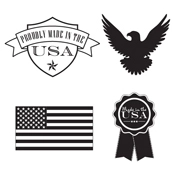 Proudly Made in the USA Graphic