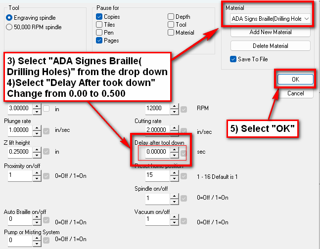 Setting to change to in tool options.